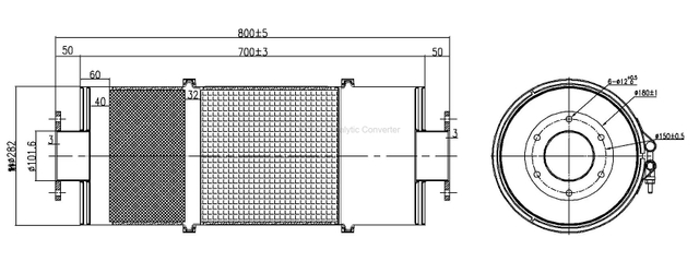 Customized DPF particulate filter for mining locomotive